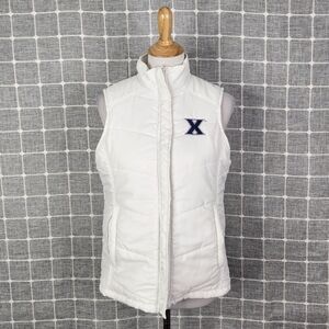 Xavier Musketeers White Puffer Vest